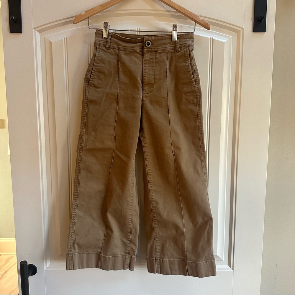 Madewell Langford Flared Wide Leg Crops Pants 24W